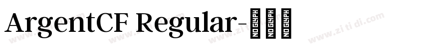 ArgentCF Regular字体转换